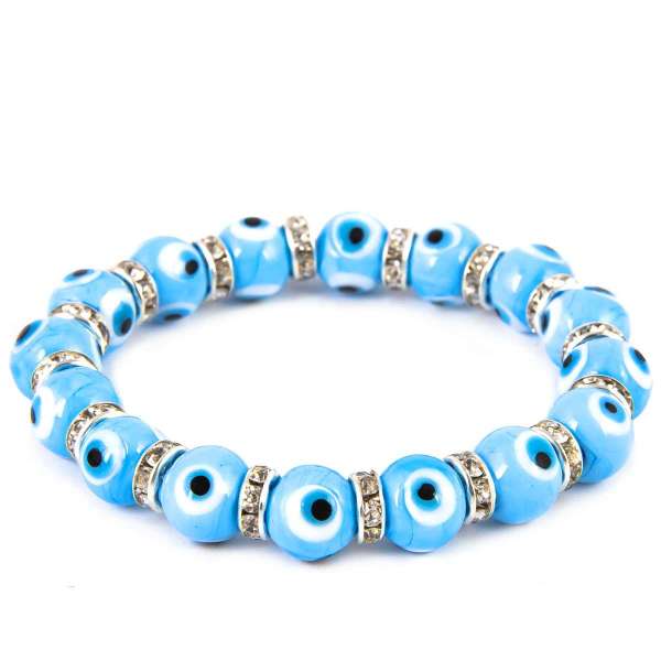 Pulsera ojo turco esfera de cristal G