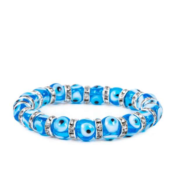 Pulsera ojo turco esfera de cristal