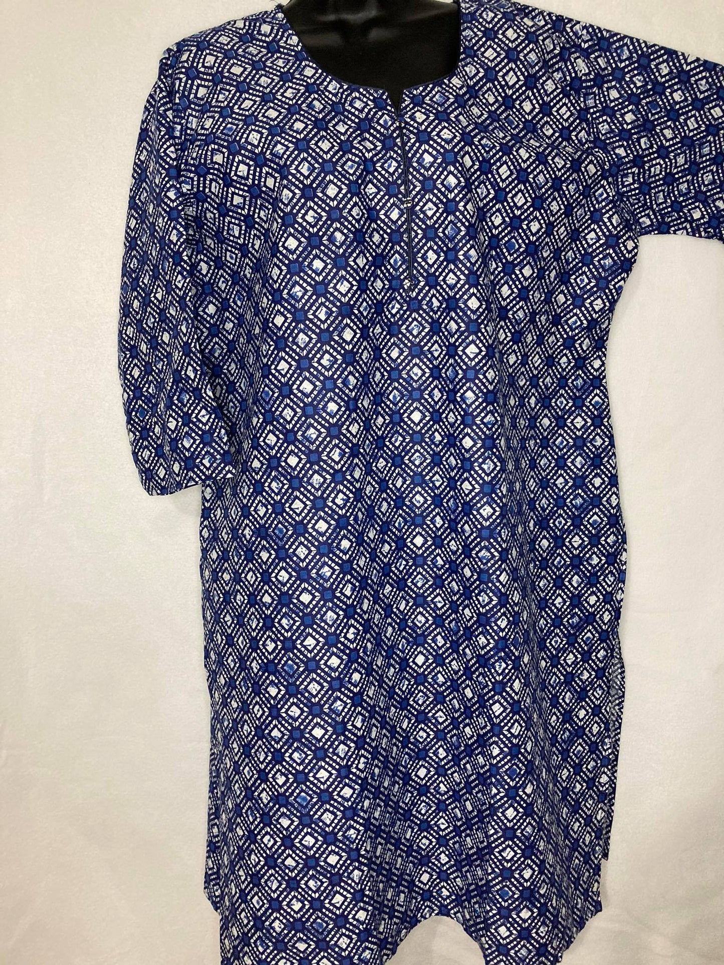 Size 16 (XL) Printed Long Cotton Indian Tunics [Many colors and patterns]