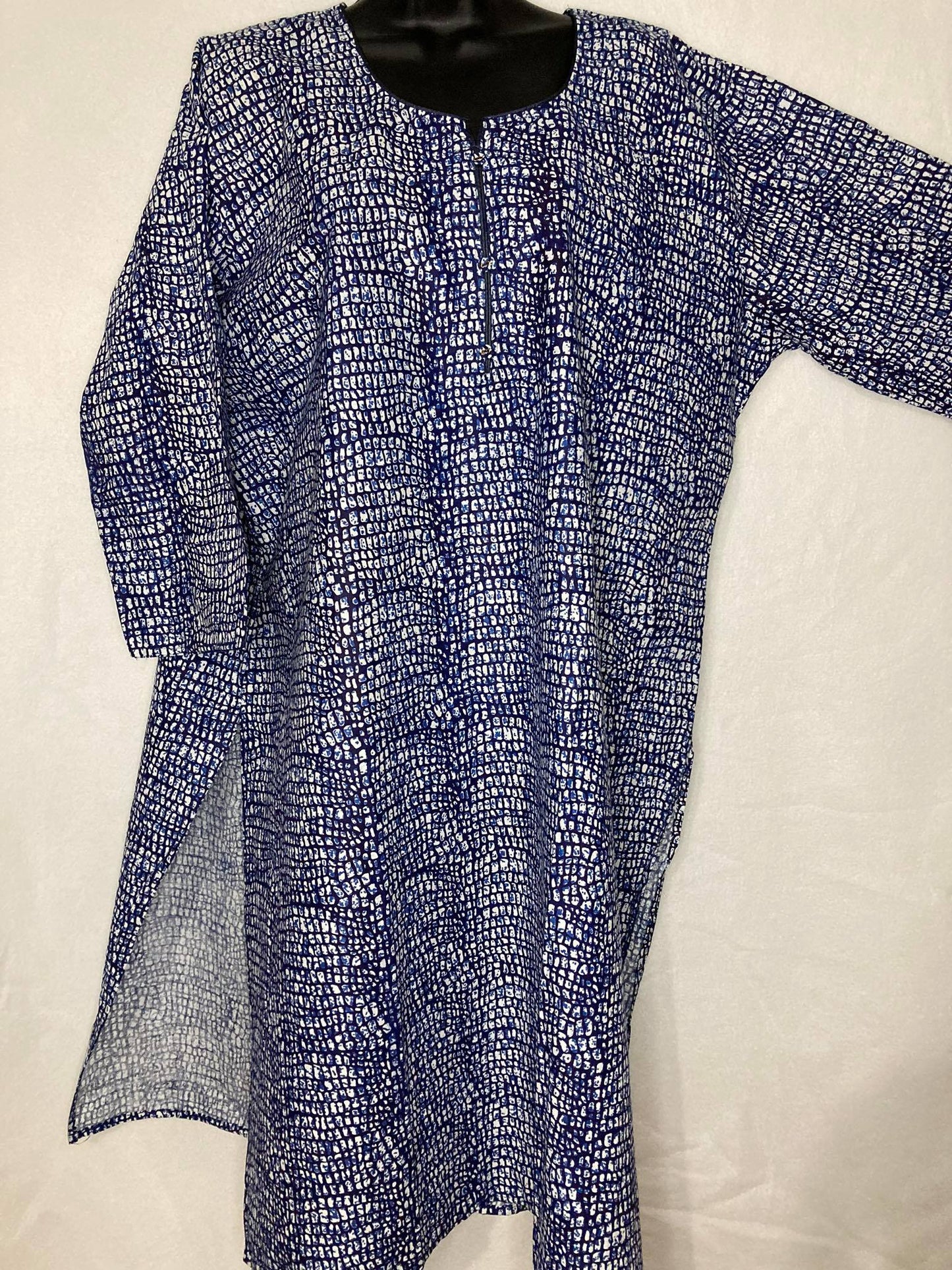 Size 16 (XL) Printed Long Cotton Indian Tunics [Many colors and patterns]