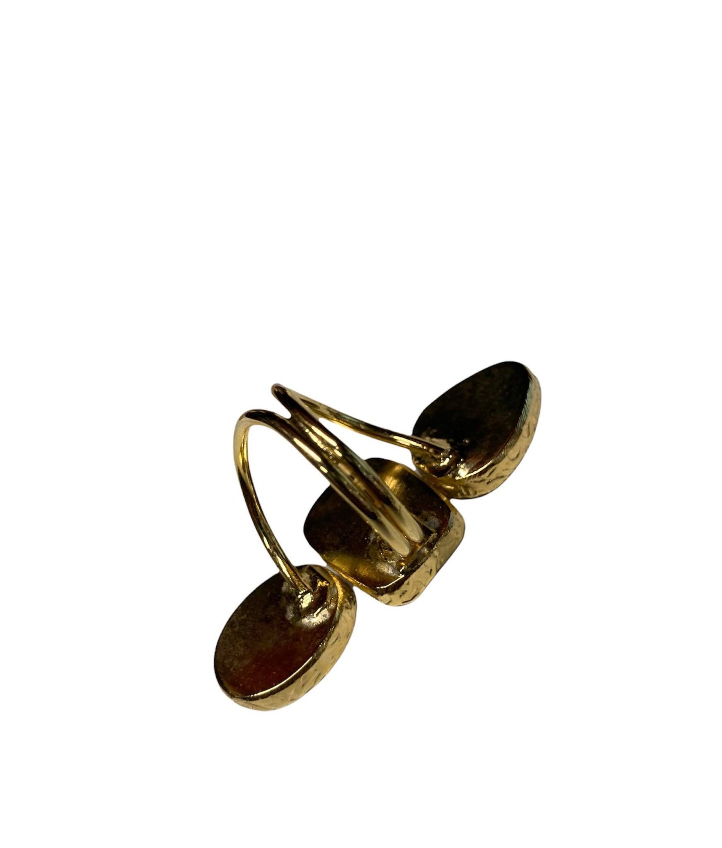 3 Stone Gold Plated Turkish Ring