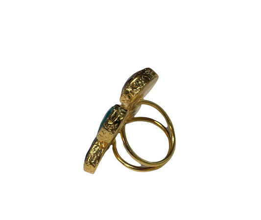 Gold Plated Ahtapot Turkish Ring