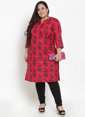 Size 16 (XL) Printed Long Cotton Indian Tunics [Many colors and patterns]