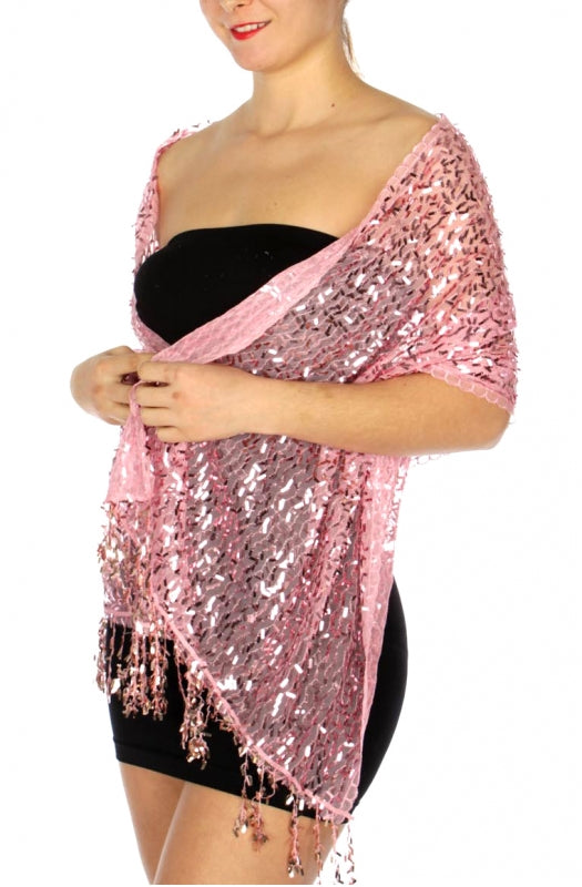 Oblong sequin Party Shawl